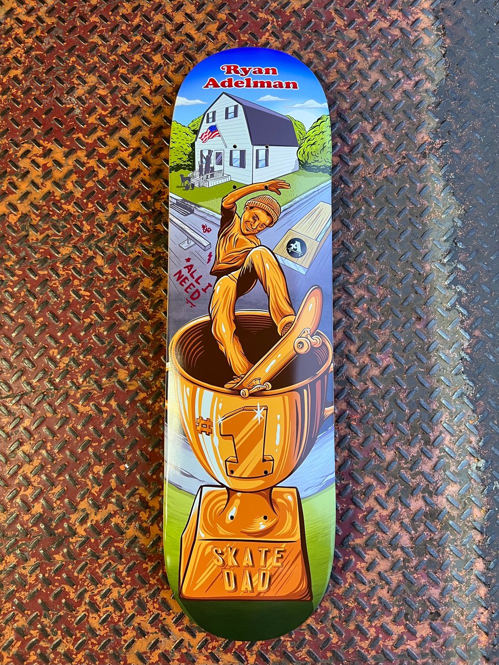 Ryan Adelman "skate dad" skateboard