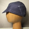 Cotton cycling cap - geometric blue