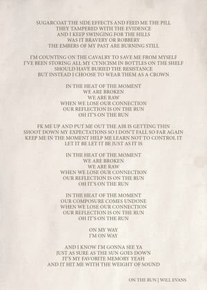 Image of Lyric Sheet (You Pick the Song) 