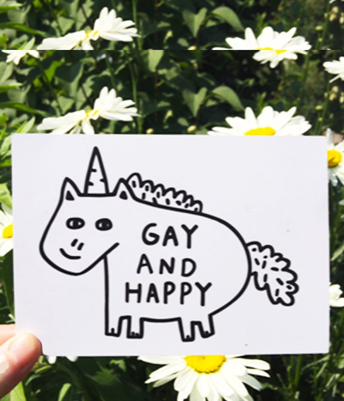 Image of Happy Postcard 