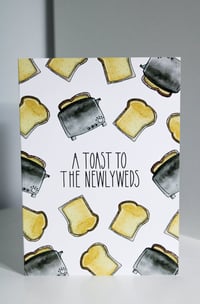 Image 1 of Toast to the Newlyweds Wedding Card