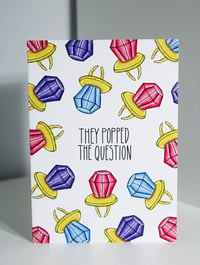 Image 1 of Popped the Question Engagement Card