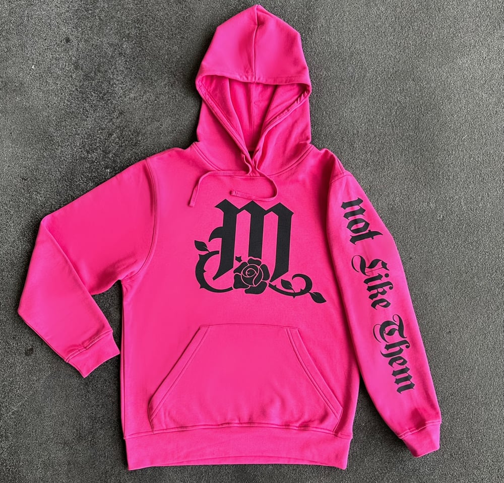 Pink 'M' Not Like Them Hoodie