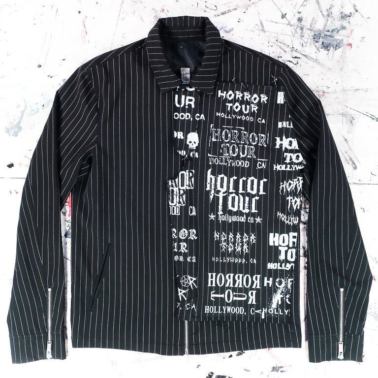 PINSTRIPE DISTRESSOR JACKET