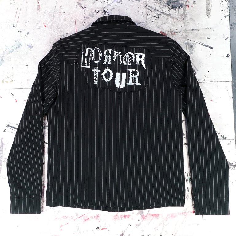 PINSTRIPE DISTRESSOR JACKET Image 2