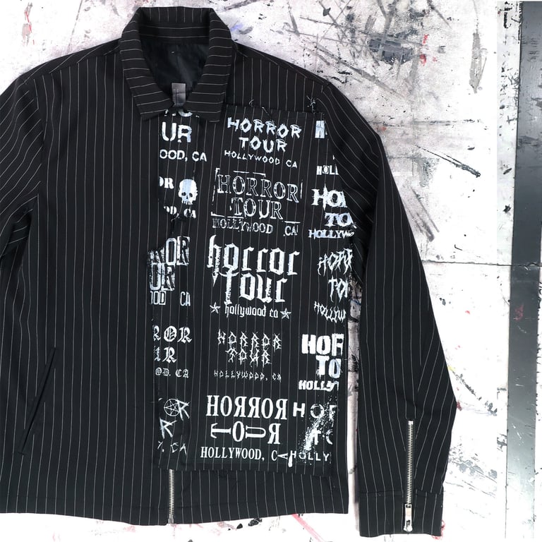 PINSTRIPE DISTRESSOR JACKET Image 3