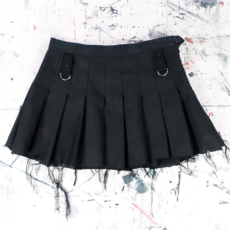DISTRESSED STRAP SKIRT Image 3