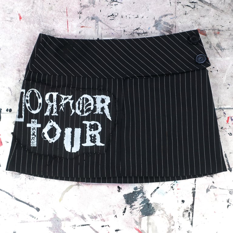 PINSTRIPE MINI SKIRT 