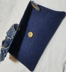 Image 3 of Tasty Raw Edge Denim “Bluesy Clutch”