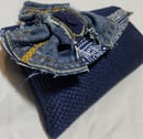 Image 5 of Tasty Raw Edge Denim “Bluesy Clutch”