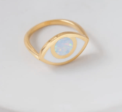 Image of Third Eye Ring: Opal Inlay 