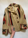 1930s cream Chimayo handwoven coat