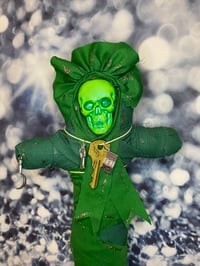 Image 1 of Santa Muerte in Money Green by Ugly Shyla 