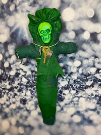 Image 2 of Santa Muerte in Money Green by Ugly Shyla 