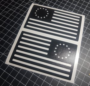 Betsy Ross Flag Decal Set (5x3")