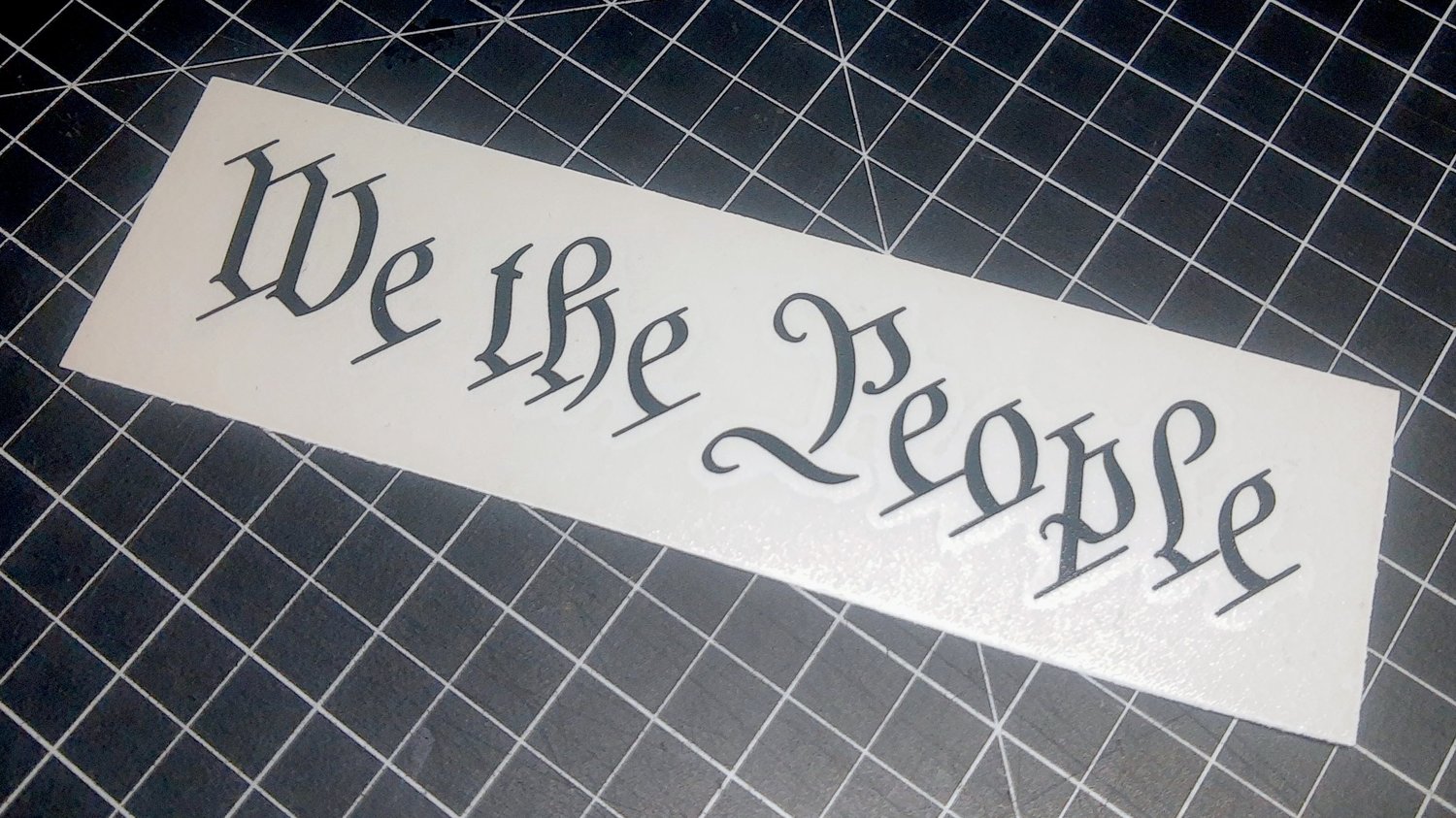 We the People Decal (1.5x7")