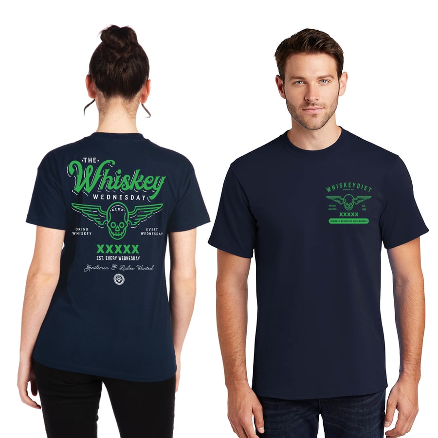 Image of Whiskey Wednesdays (nvy & grn)