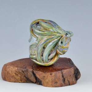 Image of LG. Multicolor Octopus Garden Aquarium Bead - Flamework Glass Sculpture Bead