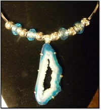Blue and Silver Crystal Choker