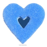 Image 1 of Baby Blue Heart - Wall Hanging Mirror