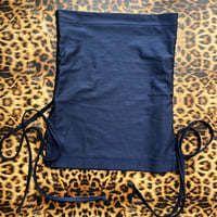 Image 1 of *:･Ruched Crop ☆ Midnight Blue ੈ✩‧₊˚