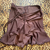 *:･Ruched Skirt ☆ Brown ੈ✩‧₊˚