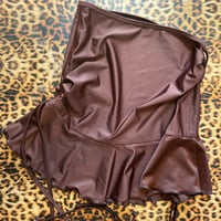 Image 3 of *:･Ruched Skirt ☆ Brown ੈ✩‧₊˚