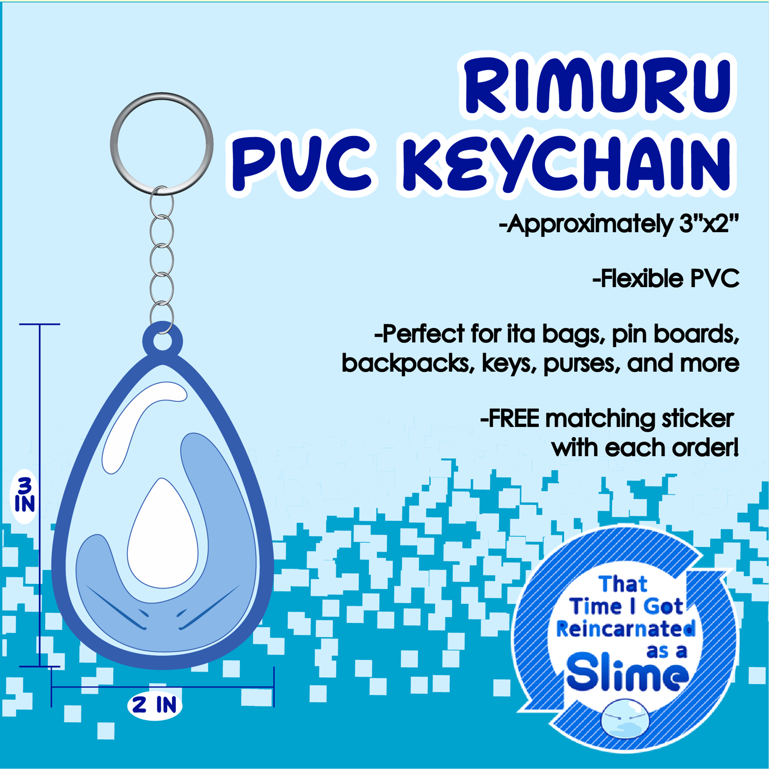 PREORDER PVC Keychain Rimuru Tempest That Time I Got Reincarnated As A Slime