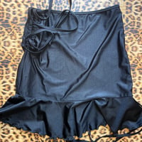 Image 1 of *:･Ruched Skirt ☆ Black ੈ✩‧₊˚