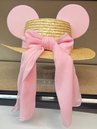 Image 4 of Make it Pink! Straw Boater 