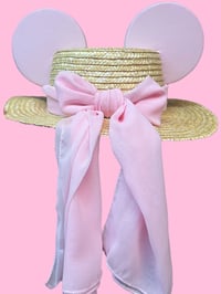 Image 2 of Make it Pink! Straw Boater 
