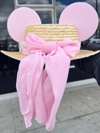 Image 3 of Make it Pink! Straw Boater 