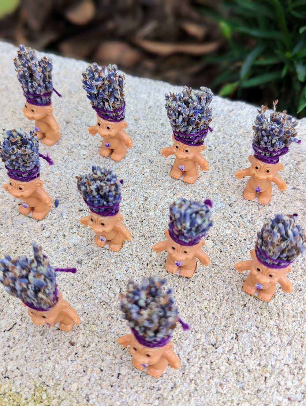 Made to order: Dried Lavender Bundle Mini Troll 1.5"