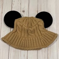 Image 3 of Cable Knit Bucket Hat 