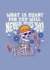 Skeleton & Butterflies - PRINT