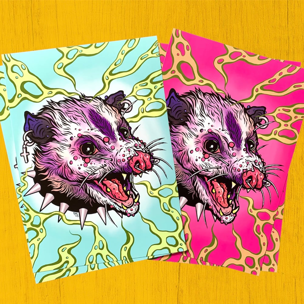 Opossum Brat Emetic Art Print