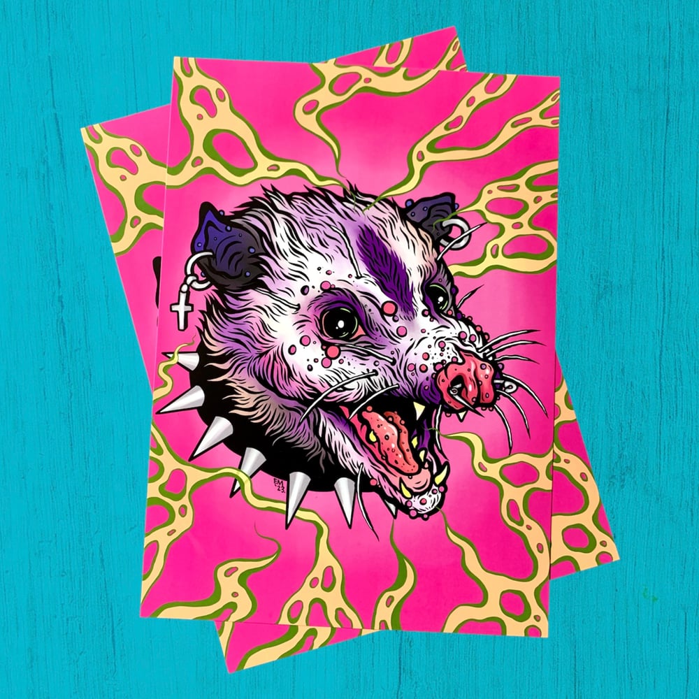 Opossum Brat Emetic Art Print