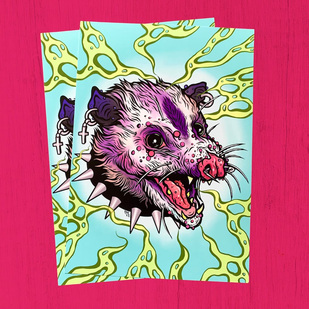 Opossum Brat Emetic Art Print