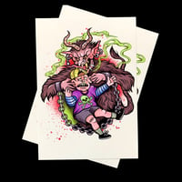 Krampus Emetic Art Print