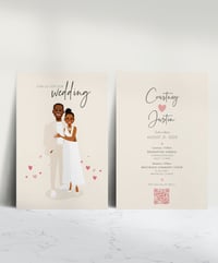 Image 1 of Simple and cute wedding invites