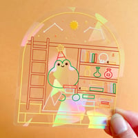 Image 1 of Suncatcher sticker - Wizard's library