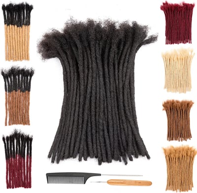 Image of 100% HUMAN HAIR LOC EXTENSIONS