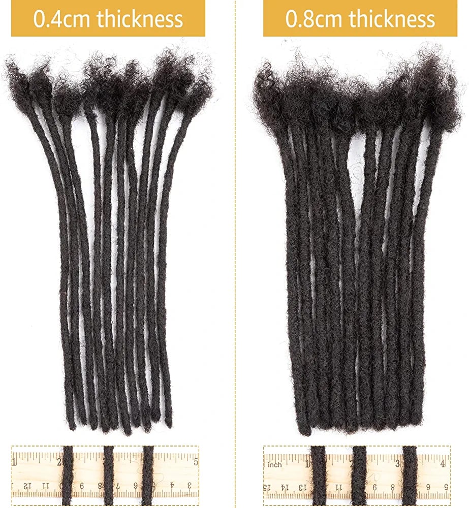 Image of 100% HUMAN HAIR LOC EXTENSIONS