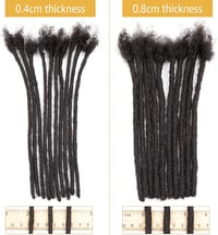 Image 4 of 100% HUMAN HAIR LOC EXTENSIONS