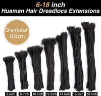 Image 5 of 100% HUMAN HAIR LOC EXTENSIONS