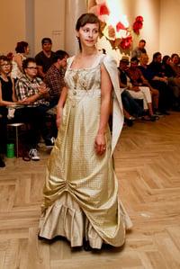 Image 1 of Jade Silk Renaissance Fairy Gown