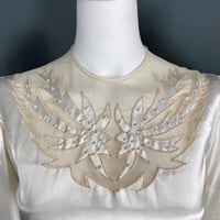 Image 1 of Vintage/Remodel-Ready 1940's Satin Bridal Gown 