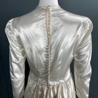 Image 4 of Vintage/Remodel-Ready 1940's Satin Bridal Gown 
