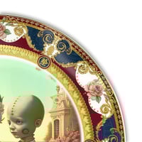Image 3 of Robot Couple 4 - Fine China Plate - #0777