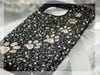 Black Lavish Deluxe With Gold Paw Prints Fully Covered Case